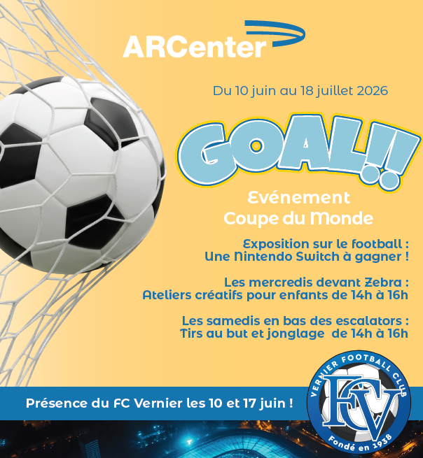 ARCenter - événement Coupe du Monde du 10 juin au 18 juillet 2026